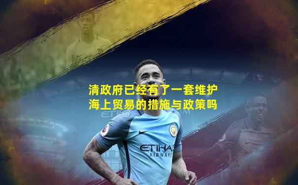 清政府已经有了一套维护海上贸易的措施与政策吗